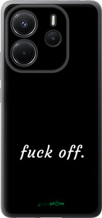 Силиконовый чехол Fuck off для Xiaomi Redmi Note 14 4G - 4731u-3903 изображение 