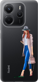 Силіконовий чехол Дівчинка 1 для Xiaomi Redmi Note 14 4G - 4751u-3903 изображение 