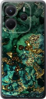 Силіконовий чехол Мармур золото багатство для Xiaomi Redmi Note 14 4G - 5419u-3903 изображение 