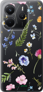 Силіконовий чехол Квітковий фон v2 для Xiaomi Redmi Note 14 4G - 5472u-3903 изображение 