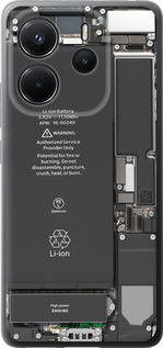 Силиконовый чехол Детали смартфона для Xiaomi Redmi Note 14 4G - 5487u-3903 изображение 
