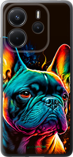 Силіконовий чехол Яскравий бульдог для Xiaomi Redmi Note 14 4G - 5547u-3903 изображение 