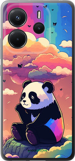 Силиконовый чехол Панда в облаках для Xiaomi Redmi Note 14 4G - 5585u-3903 изображение 