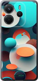 Силіконовий чехол Горошок абстракція для Xiaomi Redmi Note 14 4G - 5608u-3903 изображение 
