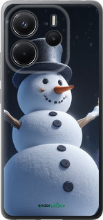 Силиконовый чехол Снеговик для Xiaomi Redmi Note 14 4G - 5826u-3903 изображение 
