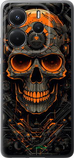 Силиконовый чехол Череп для Xiaomi Redmi Note 14 4G - 5952u-3903 изображение 