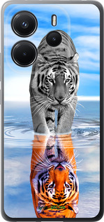 Силиконовый чехол Тигр для Xiaomi Redmi Note 14 4G - 6016u-3903 изображение 