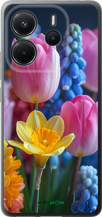 Силіконовий чехол Весняні квіти для Xiaomi Redmi Note 14 4G - 6058u-3903 изображение 