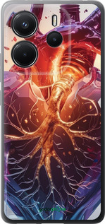 Силиконовый чехол Crystal Heart для Xiaomi Redmi Note 14 4G - 6070u-3903 изображение 