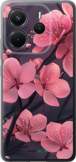 Силіконовий чохол 'Пурпурова сакура' для Xiaomi Redmi Note 14 4G -  зображення 6