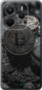 Силиконовый чехол Black Bitcoin для Xiaomi Redmi Note 14 4G - 6090u-3903 изображение 