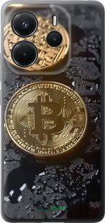Силиконовый чехол Вулканический Bitcoin для Xiaomi Redmi Note 14 4G - 6092u-3903 изображение 
