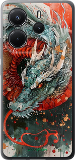 Силиконовый чехол Стихия огня для Xiaomi Redmi Note 14 4G - 6101u-3903 изображение 