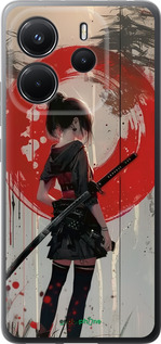 Силиконовый чехол Сумерки воина: Танец с катаной для Xiaomi Redmi Note 14 4G - 6123u-3903 изображение 