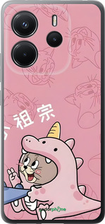 Силиконовый чехол Том и джерри 2 для Xiaomi Redmi Note 14 4G - 6359u-3903 изображение 