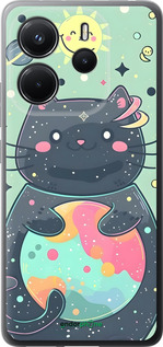Силиконовый чехол Милый котик для Xiaomi Redmi Note 14 4G - 6364u-3903 изображение 