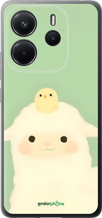 Силіконовий чехол Барашек и ципленок для Xiaomi Redmi Note 14 4G - 6369u-3903 изображение 