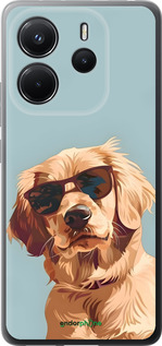 Силиконовый чехол Пес в очках для Xiaomi Redmi Note 14 4G - 6381u-3903 изображение 