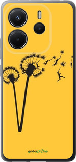 Силиконовый чехол Минимализм одуванчики для Xiaomi Redmi Note 14 4G - 6449u-3903 изображение 