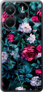 Силиконовый чехол Сад и розы для Xiaomi Redmi Note 14 4G - 6483u-3903 изображение 