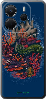 Силиконовый чехол Сердце моря для Xiaomi Redmi Note 14 4G - 6506u-3903 изображение 