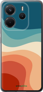 Силиконовый чехол В стиле ретро с волнами для Xiaomi Redmi Note 14 4G - 6531u-3903 изображение 