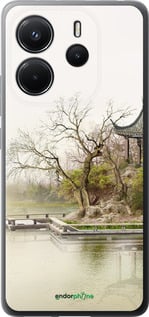 Силиконовый чехол Японский пейзаж для Xiaomi Redmi Note 14 4G - 776u-3903 изображение 