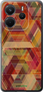 Силіконовий чехол Геометричний візерунок для Xiaomi Redmi Note 14 4G - 904u-3903 изображение 