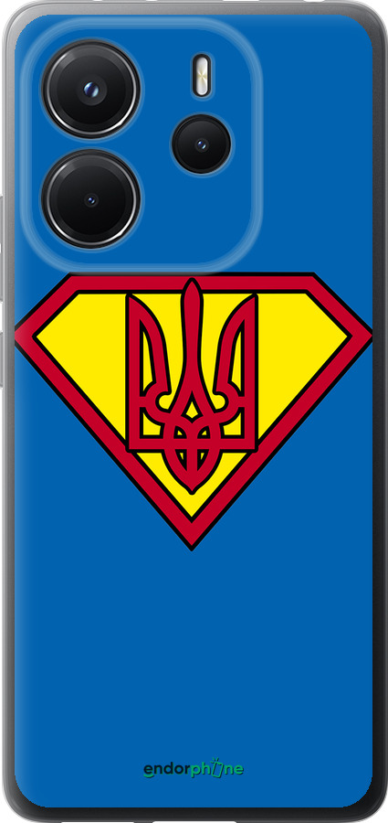 Силиконовый чехол Супер Тризуб для Xiaomi Redmi Note 14 4G - 1164u-3903 изображение 