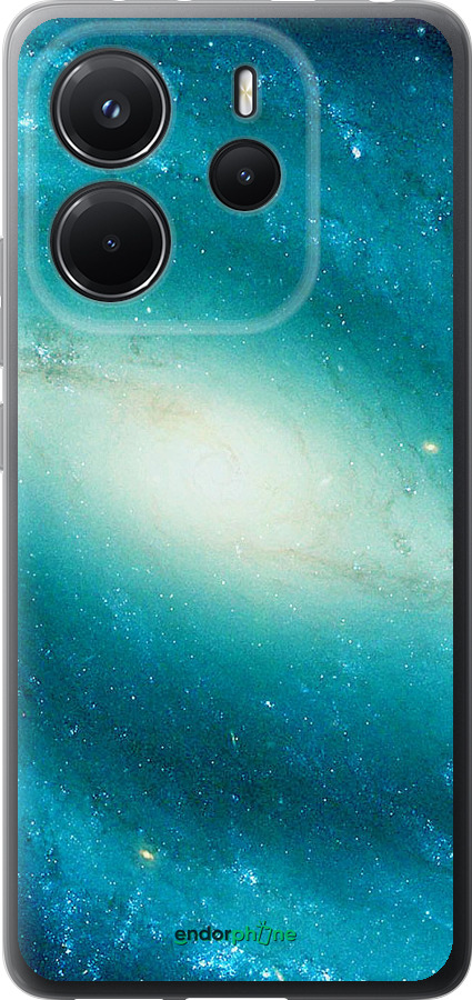 Силиконовый чехол Голубая галактика для Xiaomi Redmi Note 14 4G - 177u-3903 изображение 