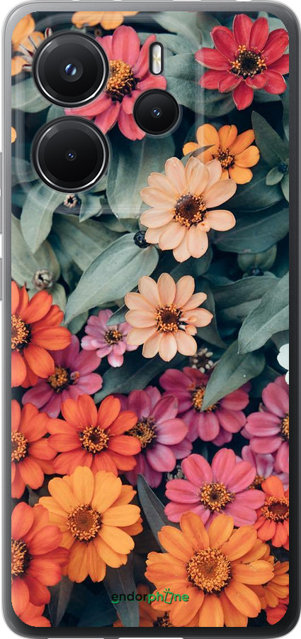 Силіконовий чехол Beauty flowers для Xiaomi Redmi Note 14 4G - 4050u-3903 изображение 