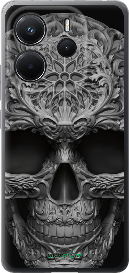 Силіконовий чехол skull-ornament для Xiaomi Redmi Note 14 4G - 4101u-3903 изображение 