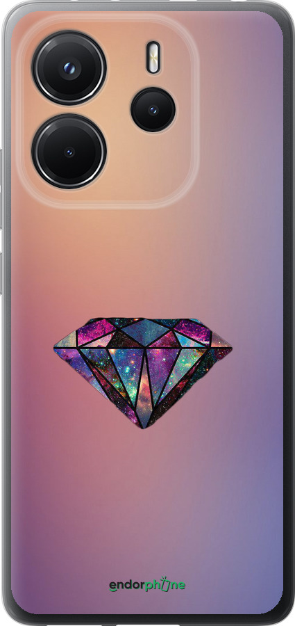Силиконовый чехол Диамант для Xiaomi Redmi Note 14 4G - 4352u-3903 изображение 