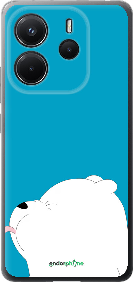 Силіконовий чехол Ведмедик 1 для Xiaomi Redmi Note 14 4G - 4358u-3903 изображение 