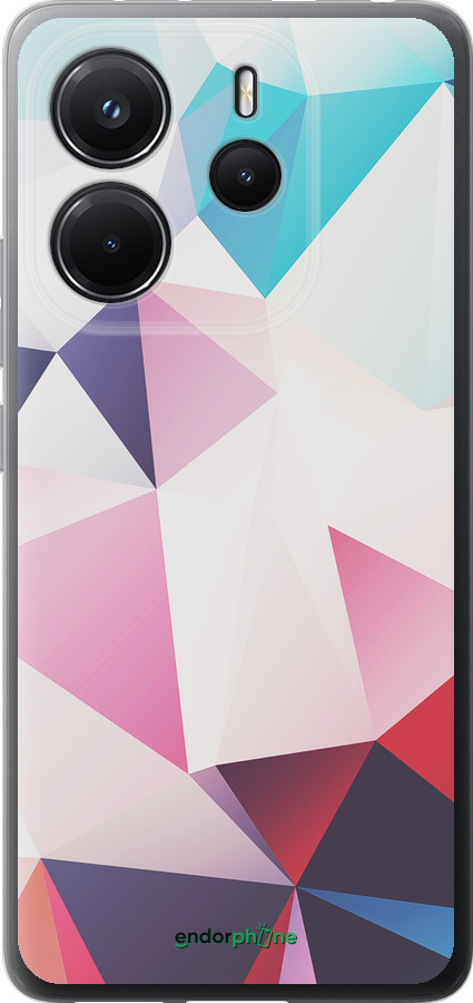 Силиконовый чехол Геометрия 3 для Xiaomi Redmi Note 14 4G - 4415u-3903 изображение 