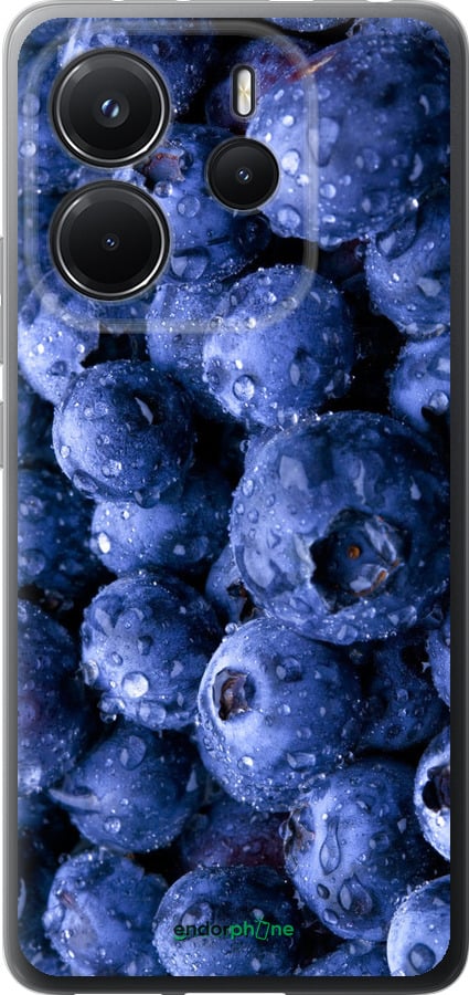 Силиконовый чехол Голубика для Xiaomi Redmi Note 14 4G - 4459u-3903 изображение 