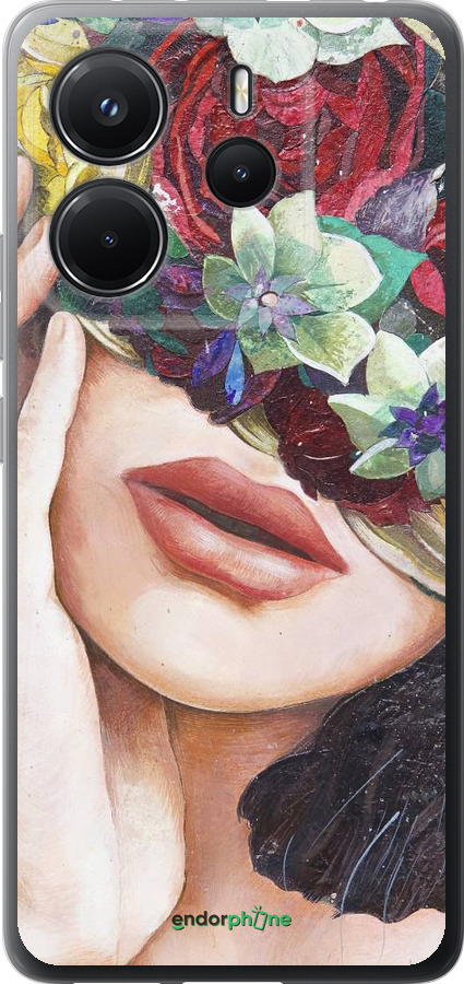 Силиконовый чехол Head Flower для Xiaomi Redmi Note 14 4G - 4460u-3903 изображение 