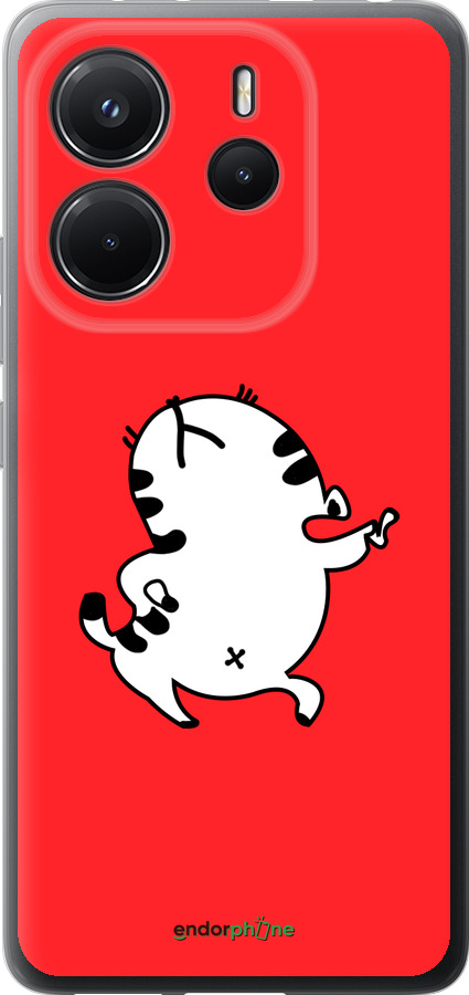 Силіконовий чехол Кошеня для Xiaomi Redmi Note 14 4G - 4577u-3903 изображение 