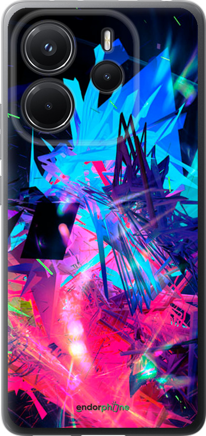 Силіконовий чехол Абстрактний чохол для Xiaomi Redmi Note 14 4G - 4681u-3903 изображение 