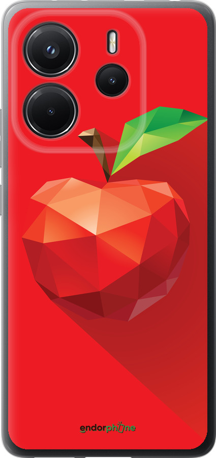 Силиконовый чехол Яблоко для Xiaomi Redmi Note 14 4G - 4696u-3903 изображение 