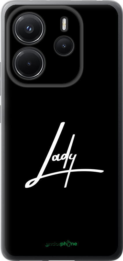 Силиконовый чехол Lady 2 для Xiaomi Redmi Note 14 4G - 4867u-3903 изображение 