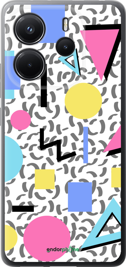 Силіконовий чехол Color shapes для Xiaomi Redmi Note 14 4G - 4893u-3903 изображение 