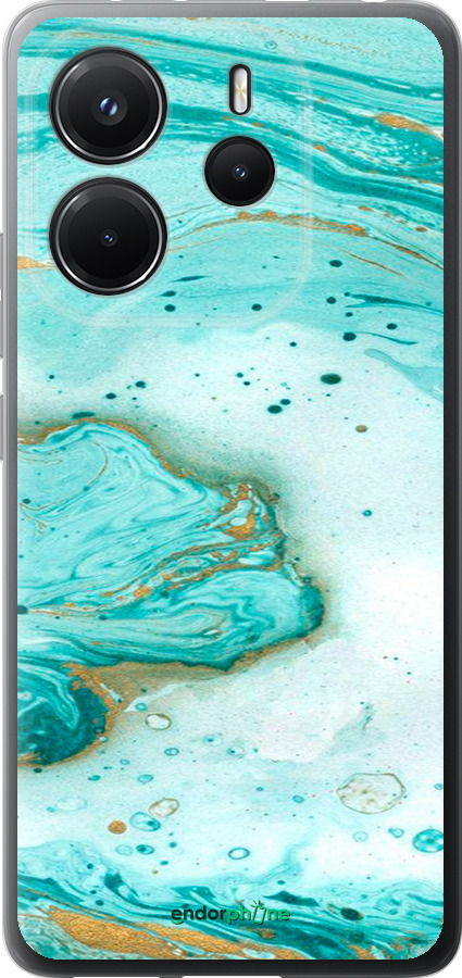 Силиконовый чехол Мраморный для Xiaomi Redmi Note 14 4G - 4895u-3903 изображение 