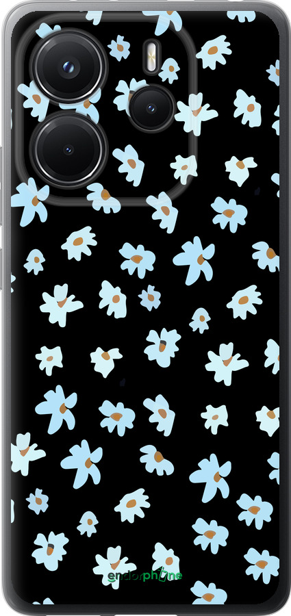 Силіконовий чехол Квітковий для Xiaomi Redmi Note 14 4G - 4900u-3903 изображение 