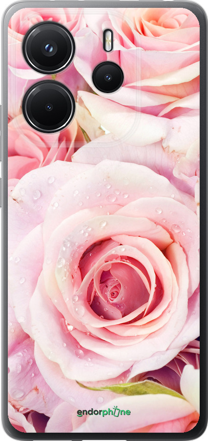 Силиконовый чехол Розы для Xiaomi Redmi Note 14 4G - 525u-3903 изображение 