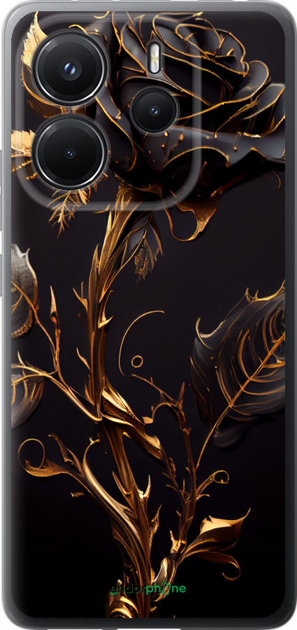 Силіконовий чехол Троянда 3 для Xiaomi Redmi Note 14 4G - 5552u-3903 изображение 