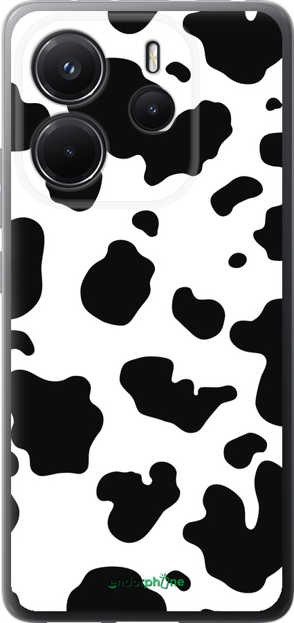 Силиконовый чехол Шкура коровы для Xiaomi Redmi Note 14 4G - 5576u-3903 изображение 