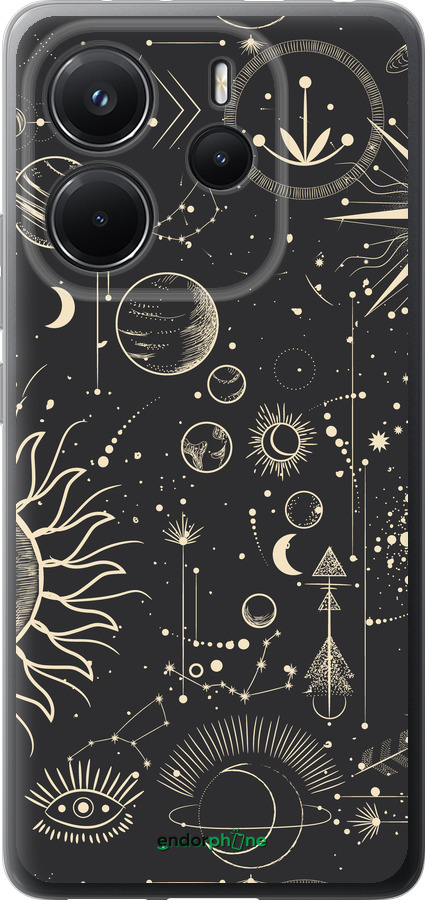 Силіконовий чехол Фаза місяця для Xiaomi Redmi Note 14 4G - 5605u-3903 изображение 