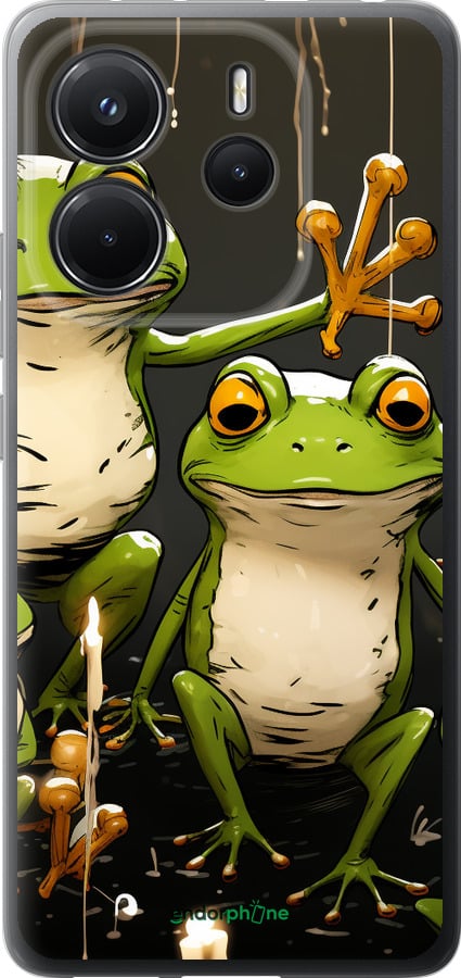 Силиконовый чехол Жабки 2 для Xiaomi Redmi Note 14 4G - 5657u-3903 изображение 