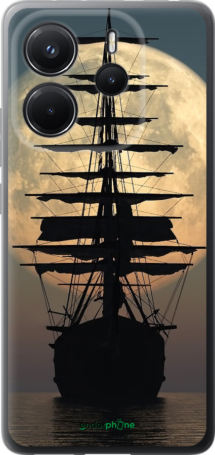 Силиконовый чехол Корабль для Xiaomi Redmi Note 14 4G - 5998u-3903 изображение 